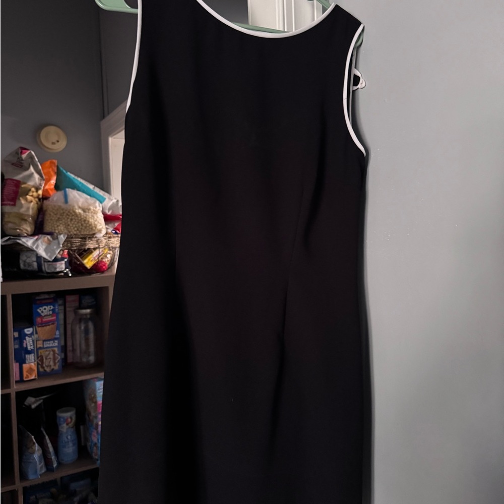 CDC Black and White Trim Mini Dress